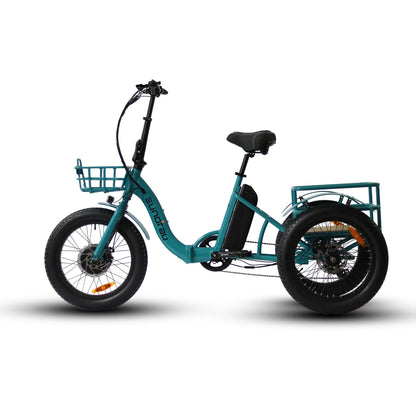 Eunorau NEW-TRIKE 2.0 Folding Electric Trike 48V 500W, upto 100 Mile Range -  100% Financing Available!