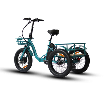 Eunorau NEW-TRIKE 2.0 Folding Electric Trike 48V 500W, upto 100 Mile Range -  100% Financing Available!