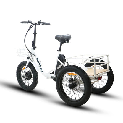 Eunorau NEW-TRIKE 2.0 Folding Electric Trike 48V 500W, upto 100 Mile Range -  100% Financing Available!