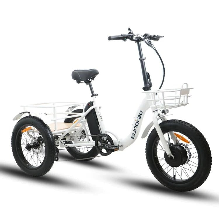 Eunorau NEW-TRIKE 2.0 Folding Electric Trike 48V 500W, upto 100 Mile Range -  100% Financing Available!