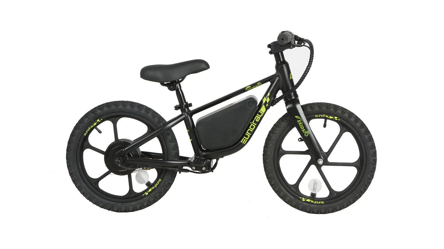 Eunorau EKIDS-16 Kids Electric Bike 24V, 10Ah,  180W, Hub Motor, Range up to 25 Miles, Top Speed 12.5MPH, Max Load 120 lbs - 100% Financing Available!