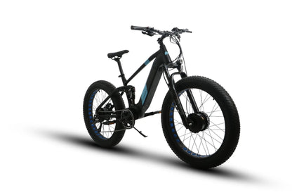 Eunorau DEFENDER-S Fat Tire Electric Bike 48V, 1500W Dual Suspension Dual Motor Dual Battery, Range up to 80 miles - 100% Financing Available!