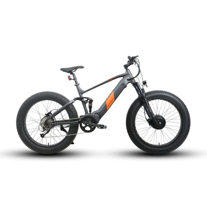 Eunorau DEFENDER-S Fat Tire Electric Bike 48V, 1500W Dual Suspension Dual Motor Dual Battery, Range up to 80 miles - 100% Financing Available!