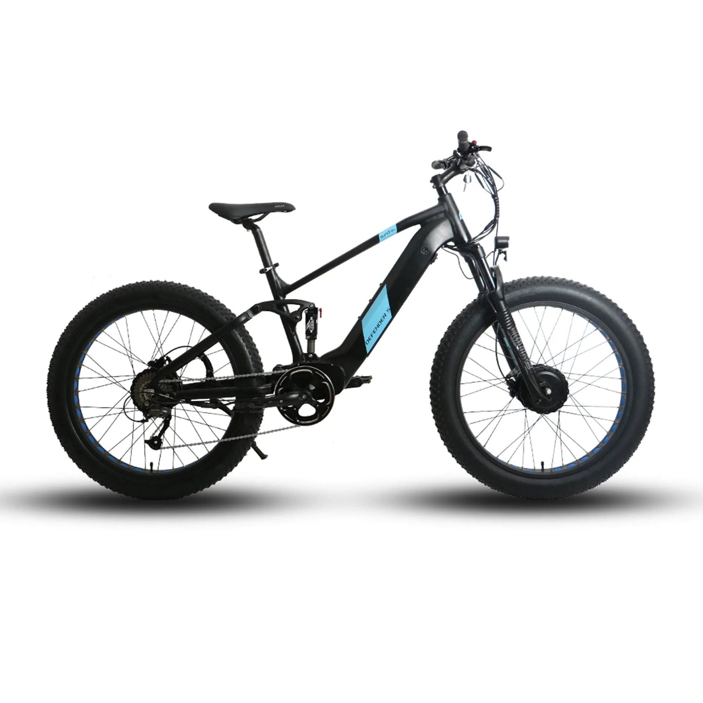 Eunorau DEFENDER-S Fat Tire Electric Bike 48V, 1500W Dual Suspension Dual Motor Dual Battery, Range up to 80 miles - 100% Financing Available!