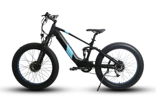 Eunorau DEFENDER-S Fat Tire Electric Bike 48V, 1500W Dual Suspension Dual Motor Dual Battery, Range up to 80 miles - 100% Financing Available!