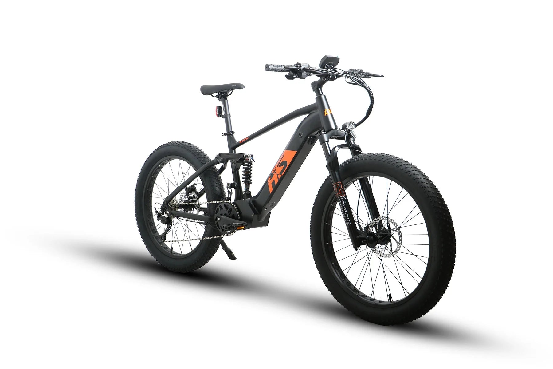 Eunorau FAT-HS Fat Tire Electric Bike - 48V, 1000W, 15-17Ah Mid-Drive, Full Suspension, Hydraulic Brakes- 100% Financing Available!