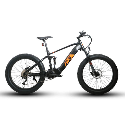 Eunorau FAT-HS Fat Tire Electric Bike - 48V, 1000W, 15-17Ah Mid-Drive, Full Suspension, Hydraulic Brakes- 100% Financing Available!