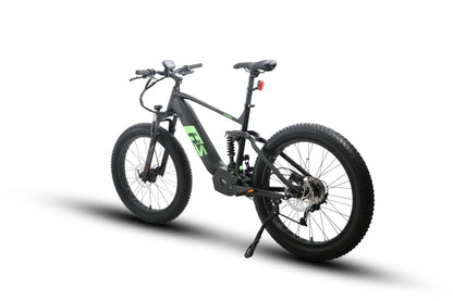 Eunorau FAT-HS Fat Tire Electric Bike - 48V, 1000W, 15-17Ah Mid-Drive, Full Suspension, Hydraulic Brakes- 100% Financing Available!
