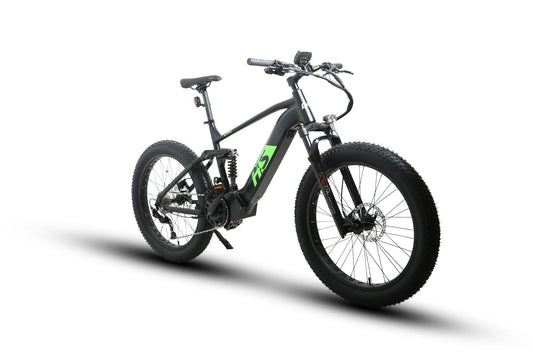 Eunorau FAT-HS Fat Tire Electric Bike - 48V, 1000W, 15-17Ah Mid-Drive, Full Suspension, Hydraulic Brakes- 100% Financing Available!