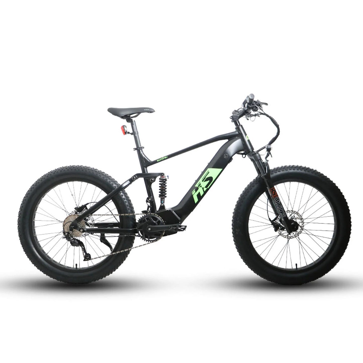 Eunorau FAT-HS Fat Tire Electric Bike - 48V, 1000W, 15-17Ah Mid-Drive, Full Suspension, Hydraulic Brakes- 100% Financing Available!