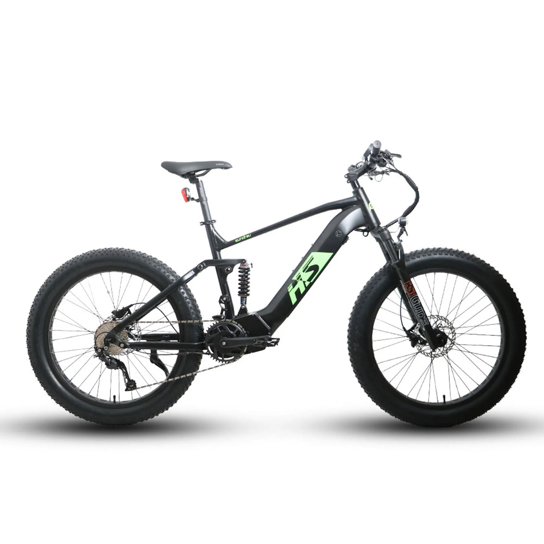 Eunorau FAT-HS Fat Tire Electric Bike - 48V, 1000W, 15-17Ah Mid-Drive, Full Suspension, Hydraulic Brakes- 100% Financing Available!