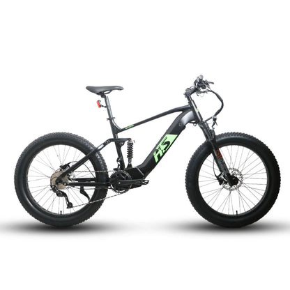 Eunorau FAT-HS Fat Tire Electric Bike - 48V, 1000W, 15-17Ah Mid-Drive, Full Suspension, Hydraulic Brakes- 100% Financing Available!