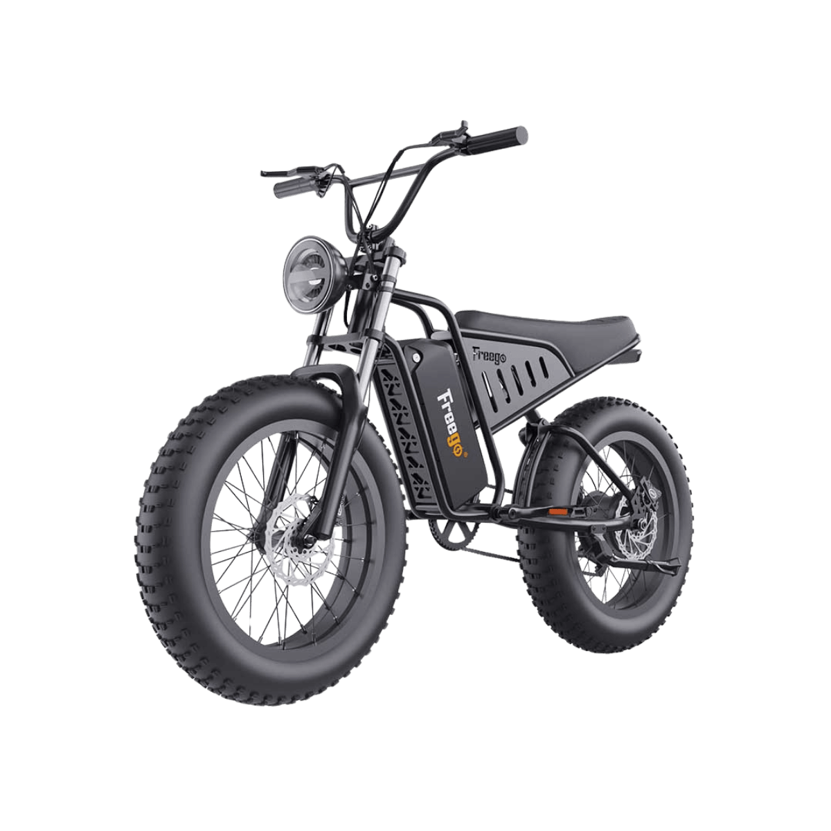 Freego S1 Cafe Racer Fat Tire Electric Bike - 48V 22.5Ah 750W, hydraulic brakes, 28MPH, up to 50 miles range - 100% Financing Available!