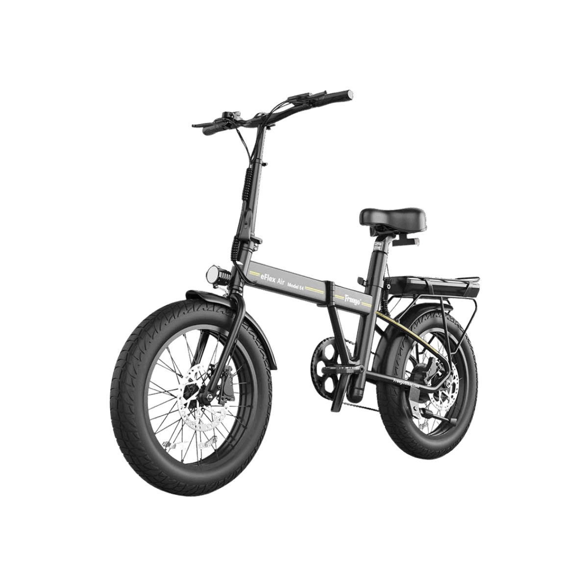 Freego | E4 Pro Folding Fat Tire E-Bike | Dual Battery Option - E4-Standard verision