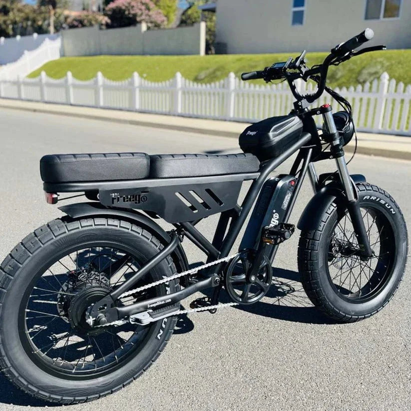 Freego Shotgun Lite F0: Ideal Electric Bike for Short Riders (4'11" to 5'8") - 48V 10.4Ah 500W - full suspension, hydraulic front and rear brakes, fat tires - Financing Available