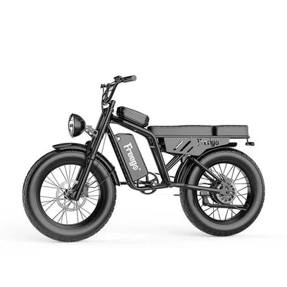 Freego Shotgun Lite F0: Ideal Electric Bike for Short Riders (4'11" to 5'8") - 48V 10.4Ah 500W - full suspension, hydraulic front and rear brakes, fat tires - Financing Available