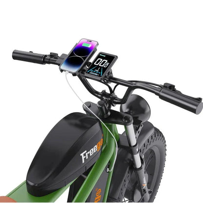 Freego Flash F3 Pro Max Dual Motor and Battery Fat Tire Electric Bike, 48V, 40Ah, 750Wx2, Full Suspension - 100% Financing Available