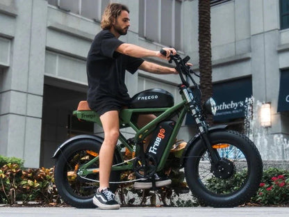 Freego Flash F3 Pro Max Dual Motor and Battery Fat Tire Electric Bike, 48V, 40Ah, 750Wx2, Full Suspension - 100% Financing Available