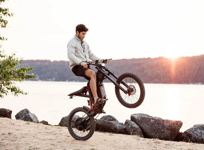 Freego X2 Dirt Master Off Road Electric Dirt Bike - 60V, 30Ah, 6000W peak, 50 MPH max speed,  full suspension, hydraulic brakes, Shimano 7-gear - 100% Financing Available