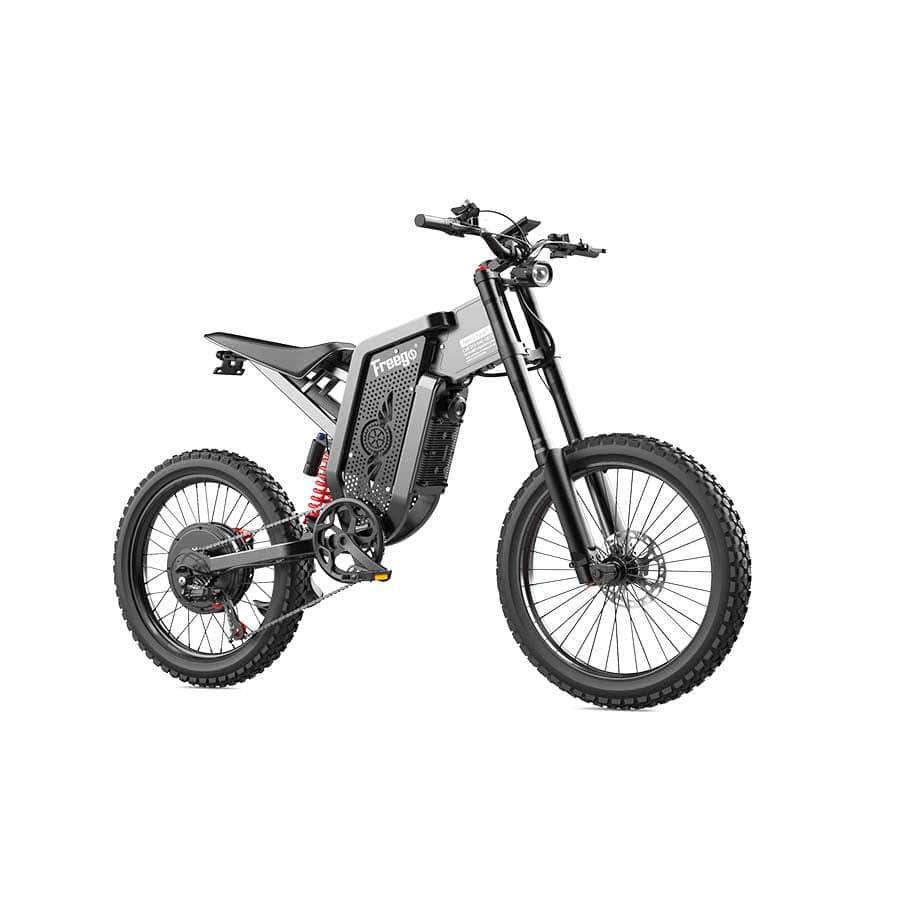 Freego X2 Dirt Master Off Road Electric Dirt Bike - 60V, 30Ah, 6000W peak, 50 MPH max speed,  full suspension, hydraulic brakes, Shimano 7-gear - 100% Financing Available