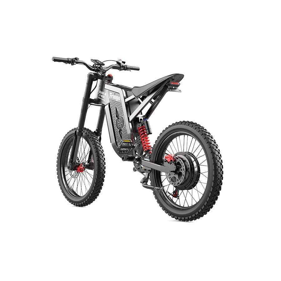 Freego X2 Dirt Master Off Road Electric Dirt Bike - 60V, 30Ah, 6000W peak, 50 MPH max speed,  full suspension, hydraulic brakes, Shimano 7-gear - 100% Financing Available