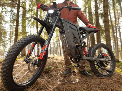 Shipping in July - Freego X2 Pro All-Terrain Electric Dirt Bike - 60V, 30Ah, 3000W, full suspension, 4-piston hydraulic brakes - 100% Financing Available