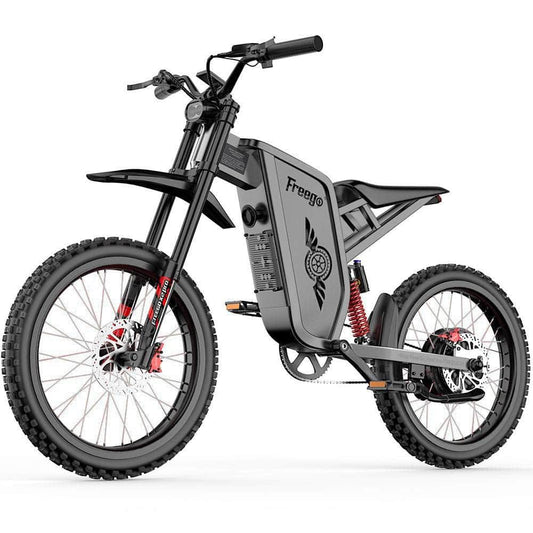 Shipping in July - Freego X2 Pro All-Terrain Electric Dirt Bike - 60V, 30Ah, 3000W, full suspension, 4-piston hydraulic brakes - 100% Financing Available
