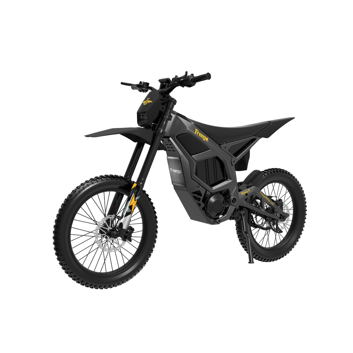 Freego | Nova 5 Mid-Drive Electric Dirt Bike | 8000W Peak - Nova 5 Black