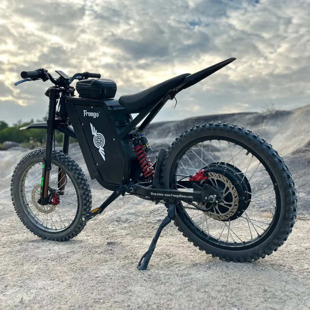 Ships Mid June - Freego X3 PRO All-Terrain Electric Dirt Bike - 72V, 50Ah, 8000W peak, 56 MPH max speed,  full suspension, hydraulic brakes - 100% Financing Available