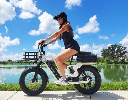 G-FORCE RS ST 750W Full Suspension Fat Tire 48V 750W 60-100 Mile Range Electric Bike with Dual Hydraulic Brakes - 100% Financing Available!