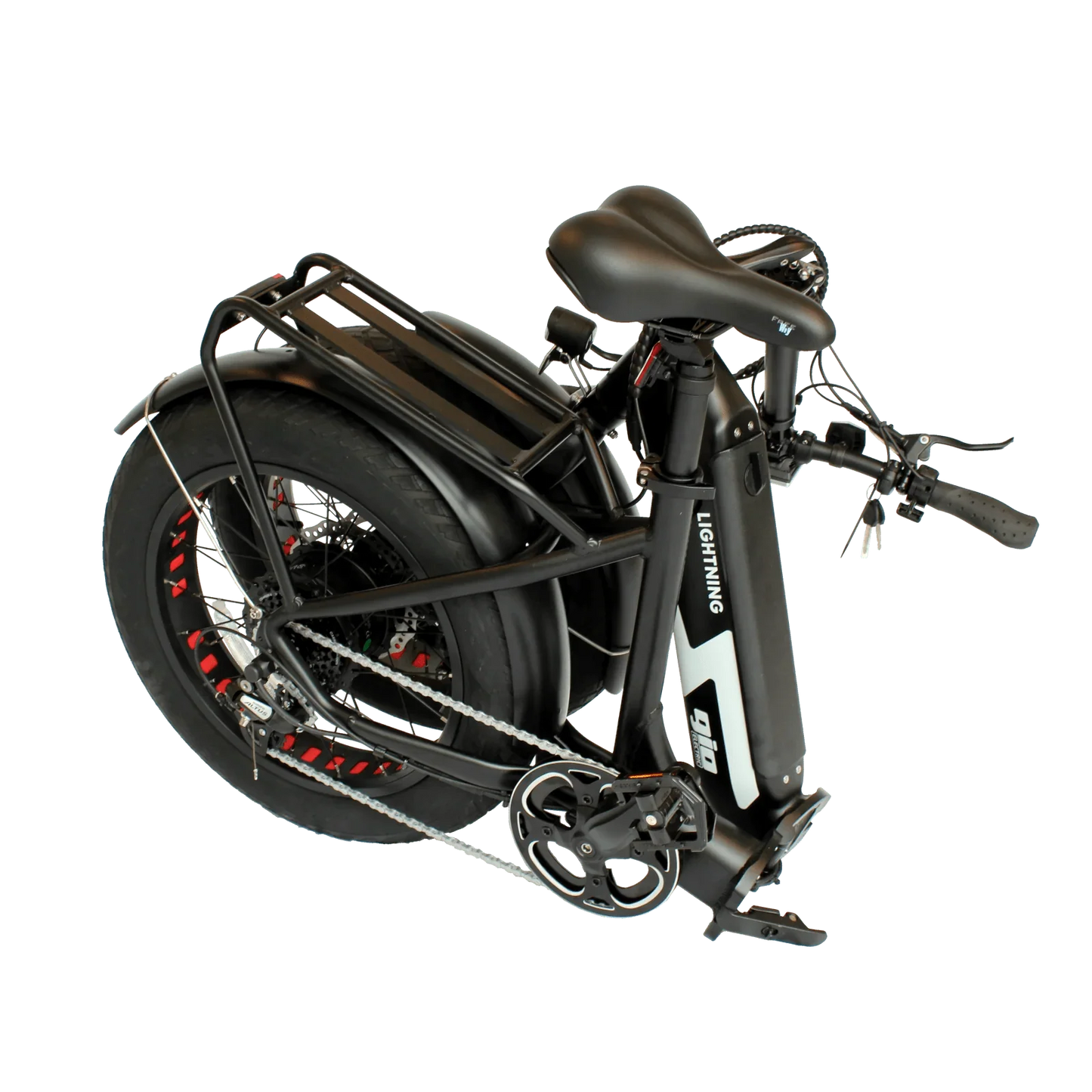 GIO LIGHTNING FOLDING ELECTRIC BIKE WITH FAT TIRES 48V 12Ah 500W, top speed 20 MPH, range 30 miles - 100% FINANCING AVAILABLE!