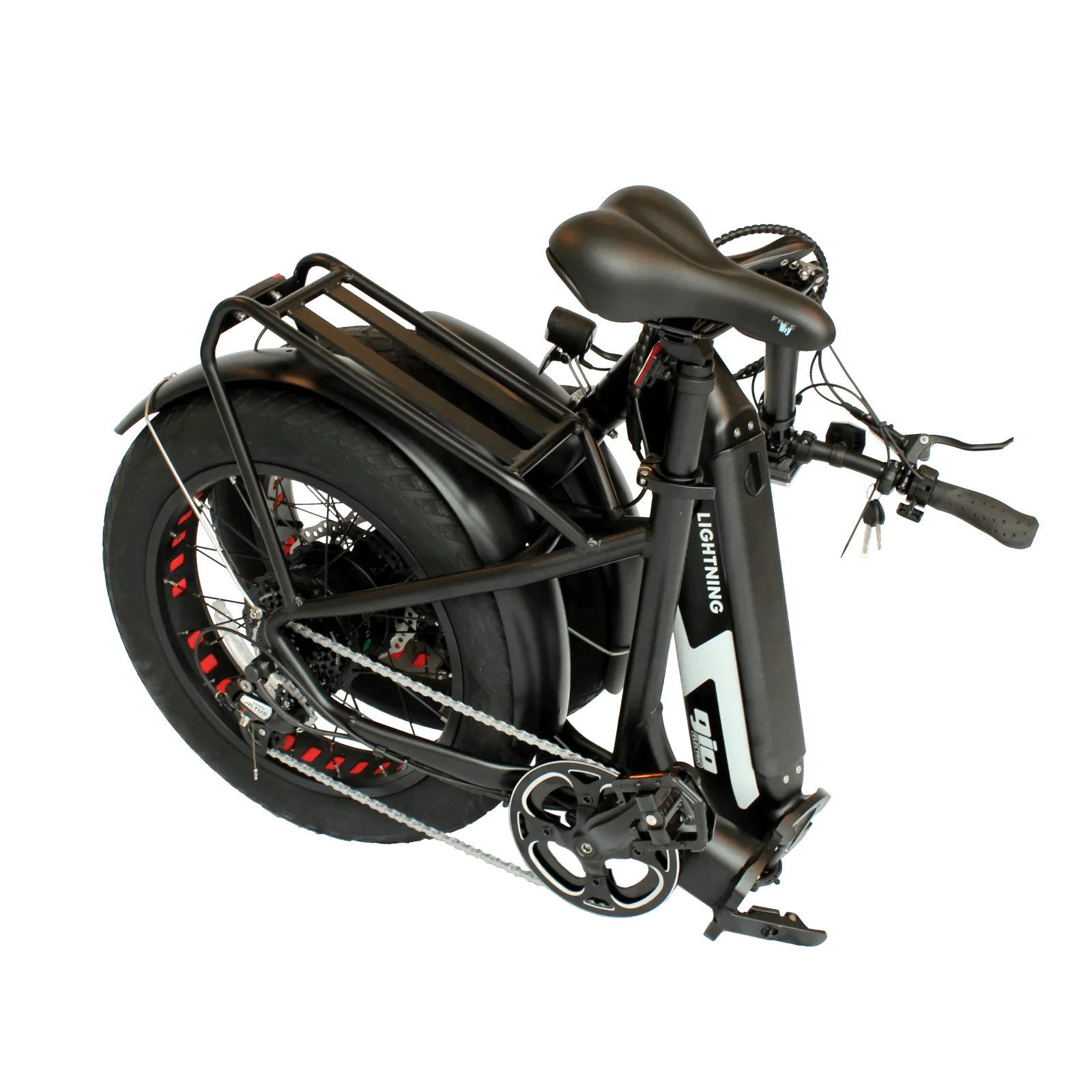 GIO LIGHTNING FOLDING ELECTRIC BIKE WITH FAT TIRES 48V 12Ah 500W, top speed 20 MPH, range 30 miles - 100% FINANCING AVAILABLE!