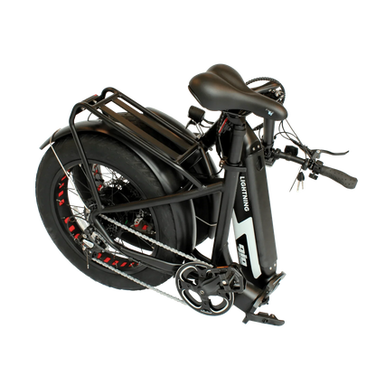 GIO LIGHTNING FOLDING ELECTRIC BIKE WITH FAT TIRES 48V 12Ah 500W, top speed 20 MPH, range 30 miles - 100% FINANCING AVAILABLE!