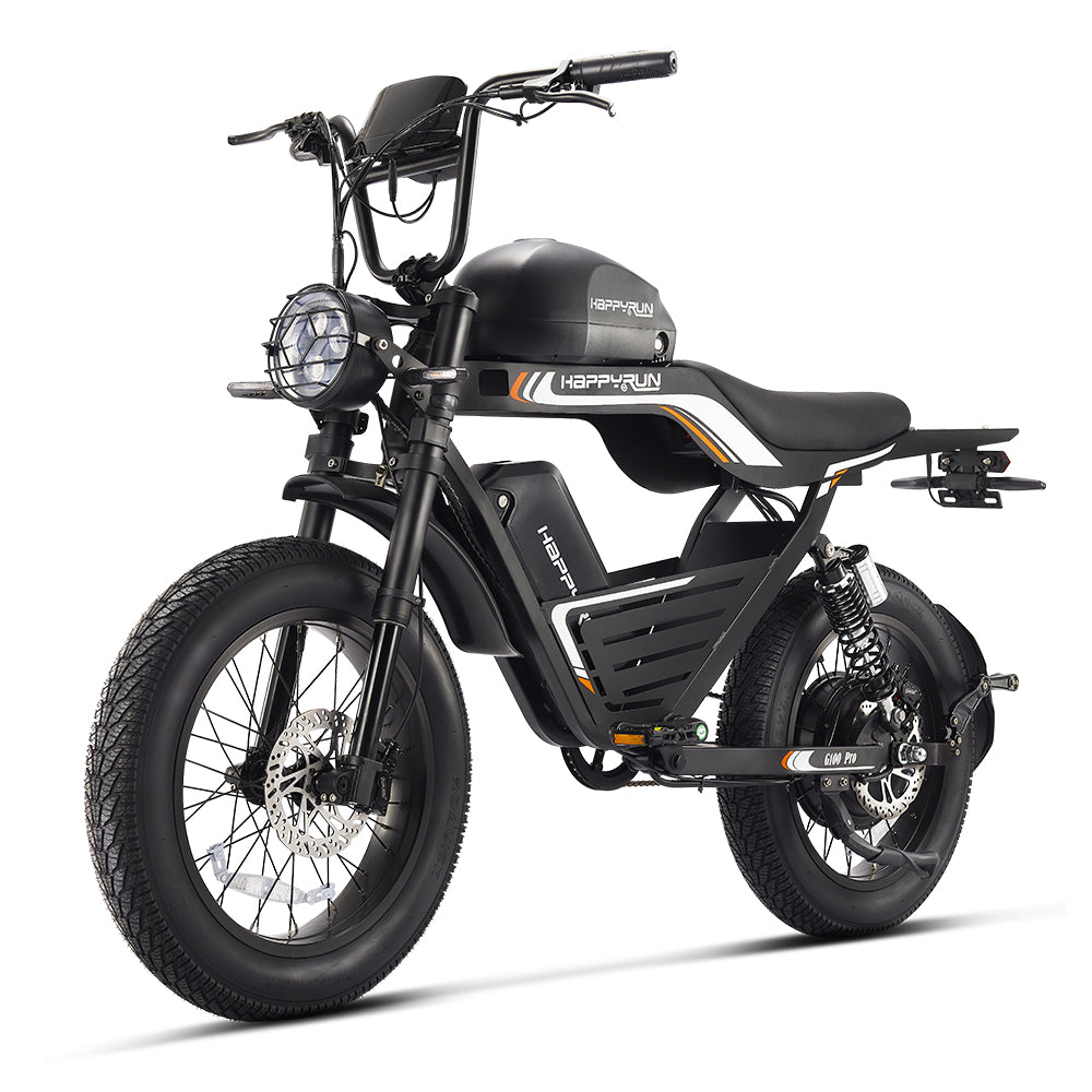 HappyRun | G100 Pro Electric Bike 6000W Dual Battery, 72V Power