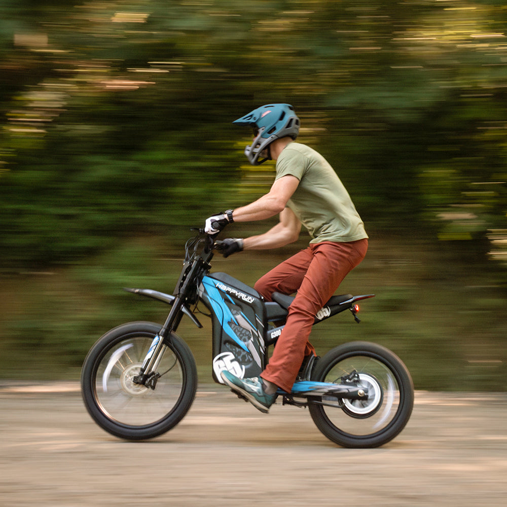 HappyRun | G300 Pro Electric Dirt Bike 6500W Peak Motor, 50 MPH Top Speed