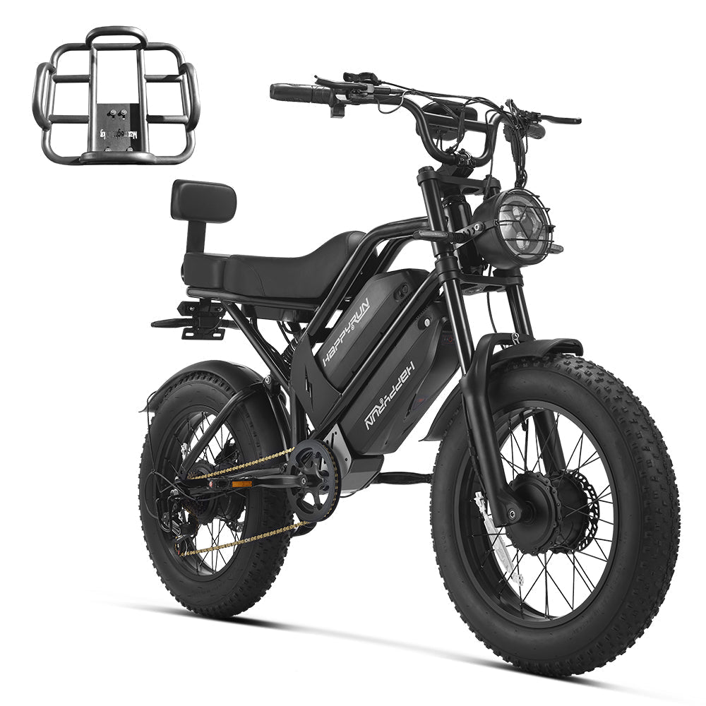 HappyRun | G70 Pro Dual-Motor Electric Cargo Bike Dual Battery