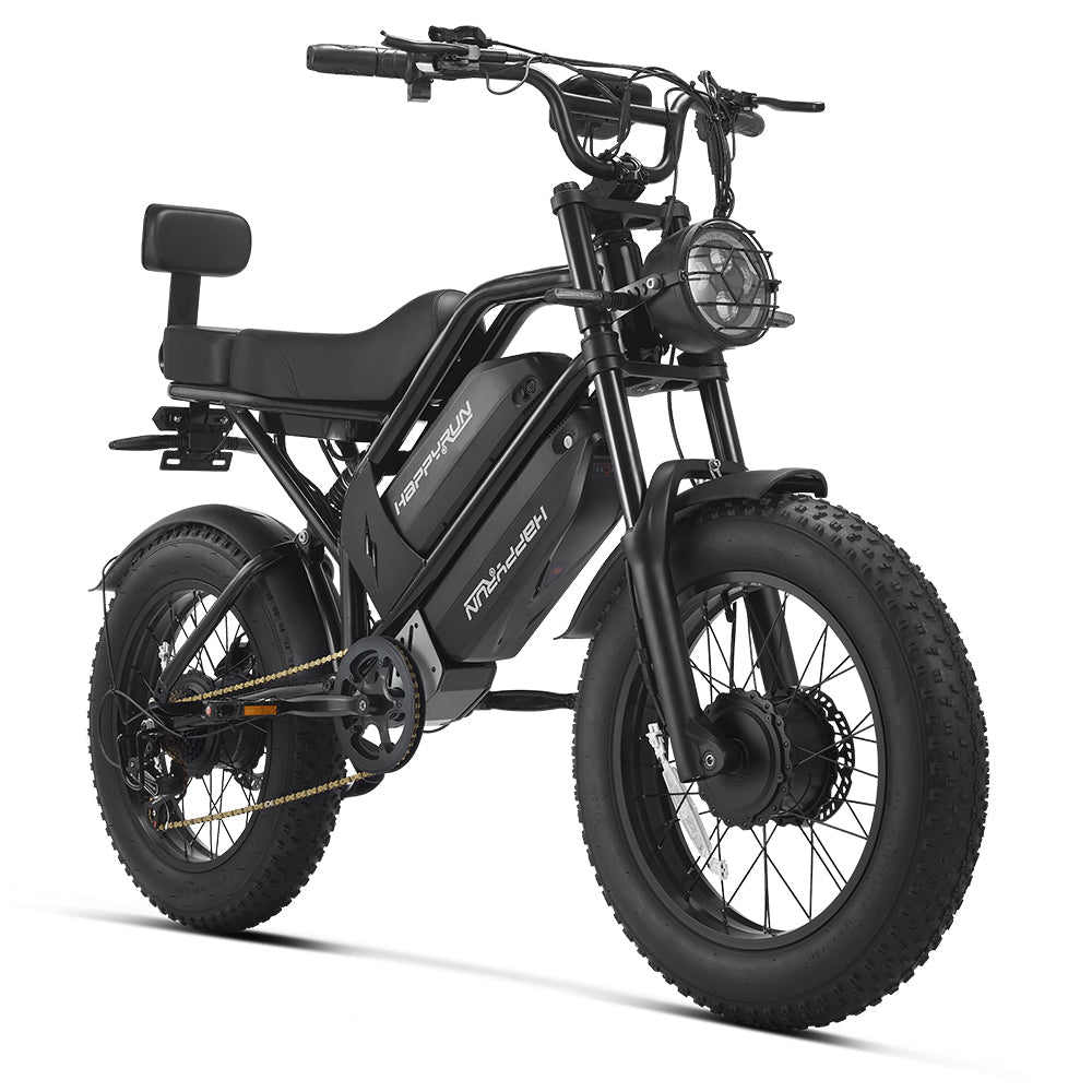 HappyRun | G70 Pro Dual-Motor Electric Cargo Bike Dual Battery