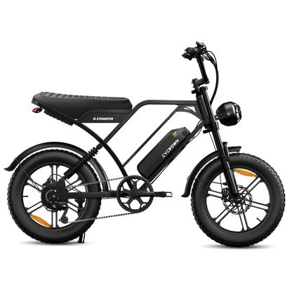 Cycrown CycHunter/CycHunter 2.0 -  48V 13Ah 1000W/1500W peak Class 3 Moped-Style Electric Bike - Full Suspension, Shimano 7-Speed - 100% Financing Available!