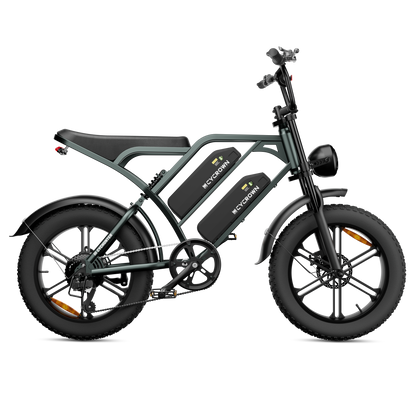Cycrown CycHunter/CycHunter 2.0 -  48V 13Ah 1000W/1500W peak Class 3 Moped-Style Electric Bike - Full Suspension, Shimano 7-Speed - 100% Financing Available!