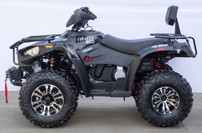 Vitacci Terminator 300 EFI 4x4 ATV-Quad, McPherson Strut Suspension, 4 Wheel Drive, CA Legal