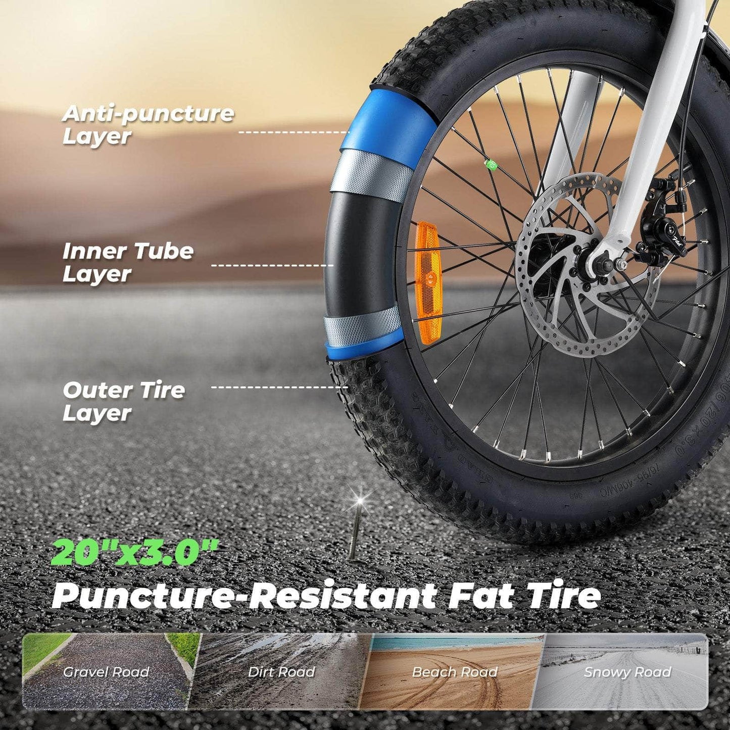 isinwheel U7 500W Electric Cargo Bike - 48V 10.4Ah Battery 7 Speed - 100% Financing Available!