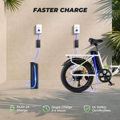isinwheel U7 500W Electric Cargo Bike - 48V 10.4Ah Battery 7 Speed - 100% Financing Available!