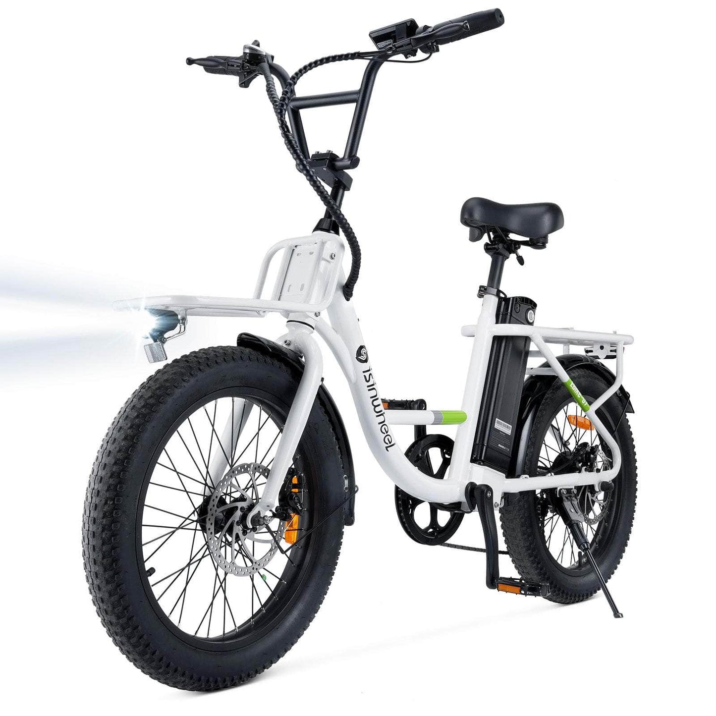 isinwheel U7 500W Electric Cargo Bike - 48V 10.4Ah Battery 7 Speed - 100% Financing Available!