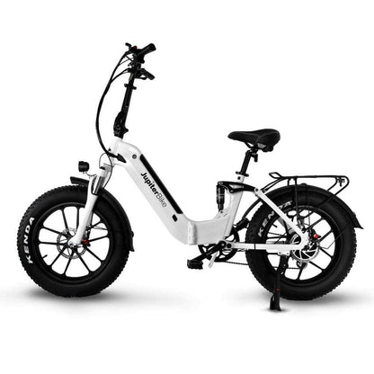 Jupiter Defiant ST Black Fat Tire Folding Electric Bike 750W, 48V, 13.2Ah, hydraulic brakes, full suspension, max speed 28mph - Financing Available