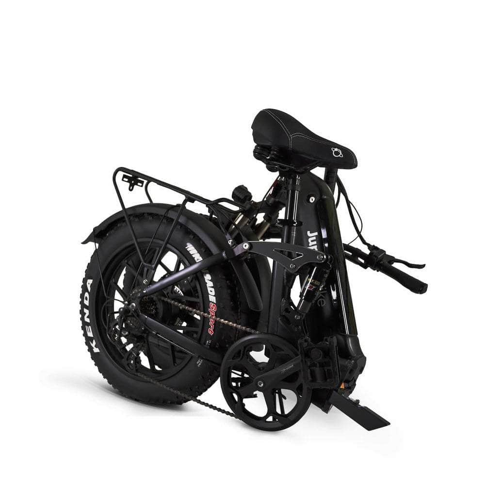 Jupiter Defiant ST Black Fat Tire Folding Electric Bike 750W, 48V, 13.2Ah, hydraulic brakes, full suspension, max speed 28mph - Financing Available