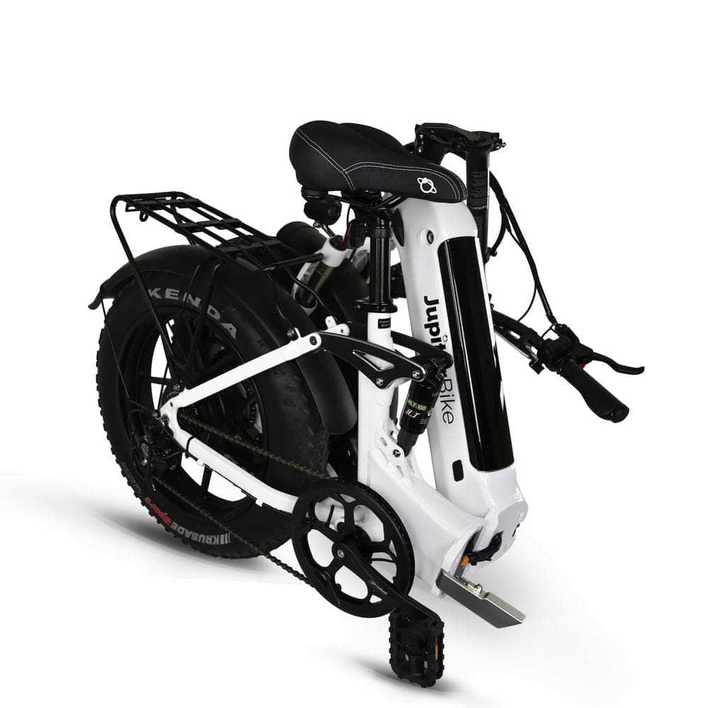 Jupiter Defiant ST Black Fat Tire Folding Electric Bike 750W, 48V, 13.2Ah, hydraulic brakes, full suspension, max speed 28mph - Financing Available