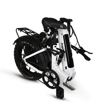 Jupiter Defiant ST Black Fat Tire Folding Electric Bike 750W, 48V, 13.2Ah, hydraulic brakes, full suspension, max speed 28mph - Financing Available