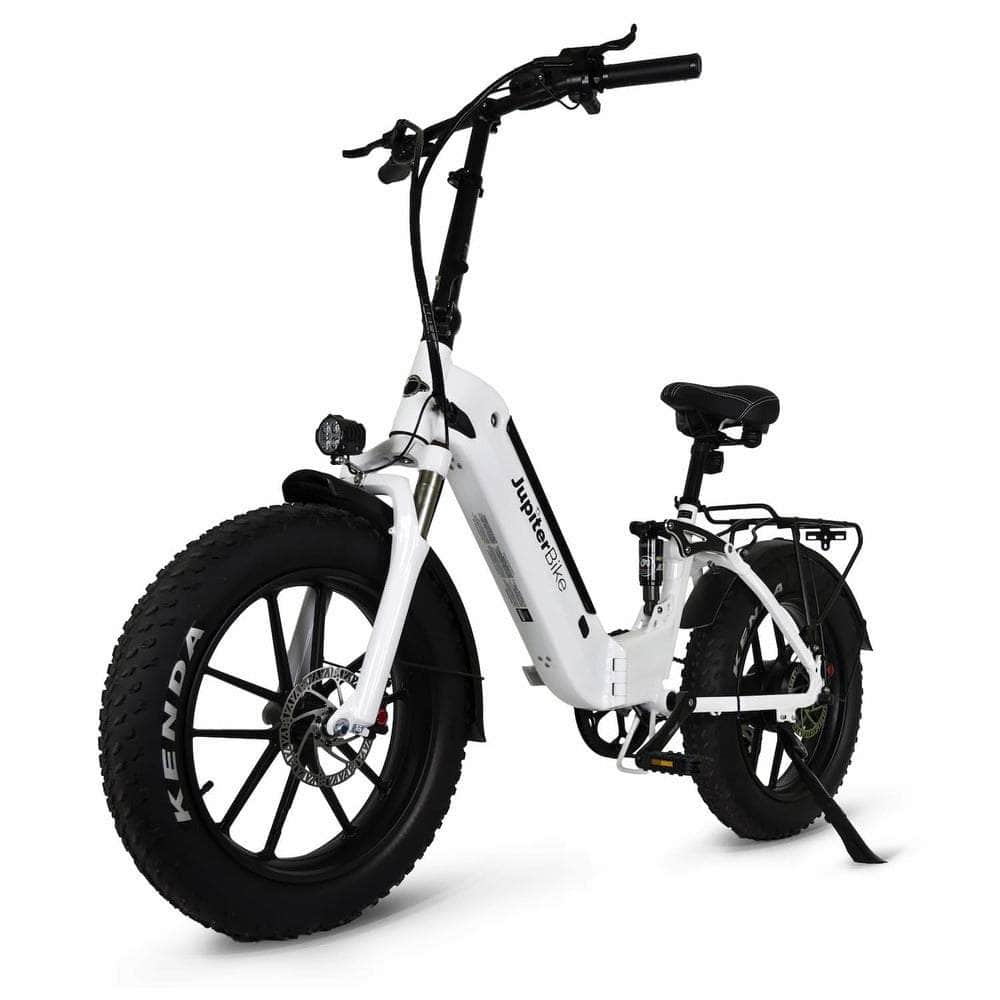 Jupiter Defiant ST Black Fat Tire Folding Electric Bike 750W, 48V, 13.2Ah, hydraulic brakes, full suspension, max speed 28mph - Financing Available