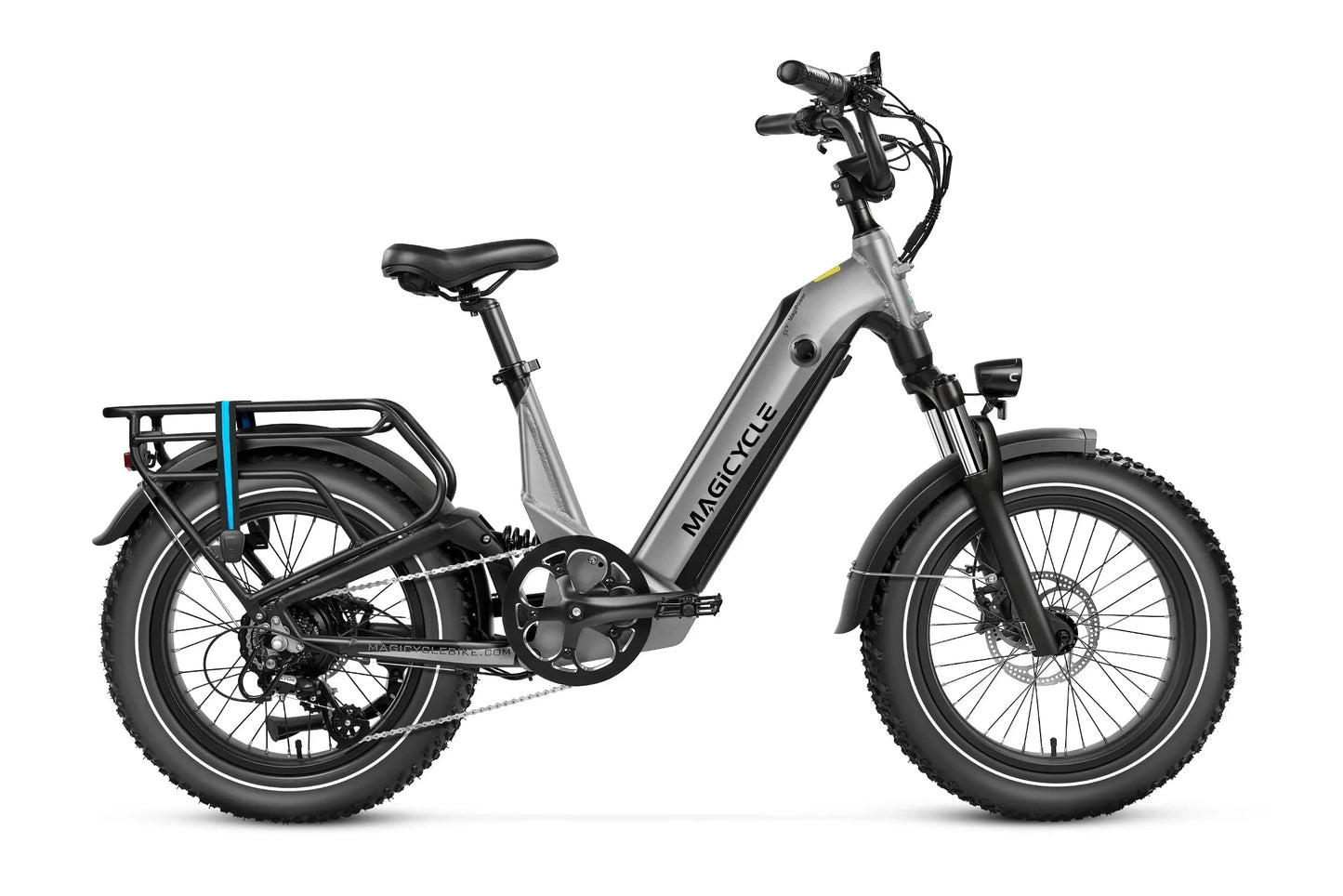 Magicycle Deer 2.0 Step-Thru Full Suspension Torque Sensor Fat Tire Electric Bike - 52V, 20Ah, 1000W/1800W peak hub motor, hydraulic brakes, Shimano 8-speed - 100% Financing Available!