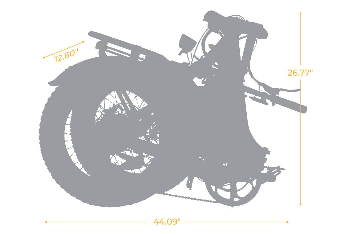 Jaguarundi 2.0 Torque Sensor Folding Fat Tire Electric Bike - 48V, 15Ah, 750W/1100W peak, Shimano 7 gear, Hydraulic brakes - 100% Financing Available!